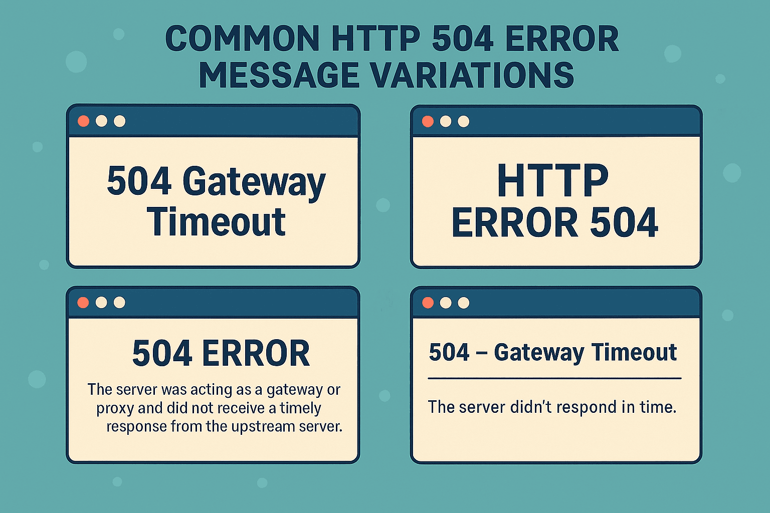 HTTP 504 Error Message