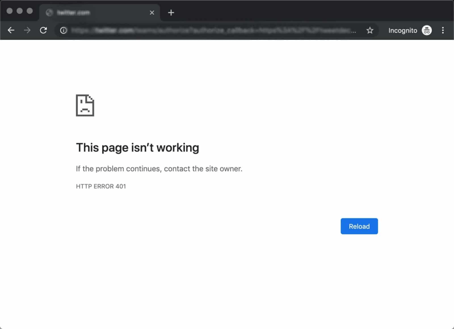 401 Status Code