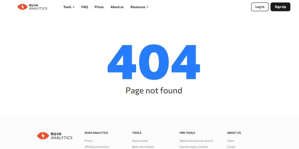 page not found 404