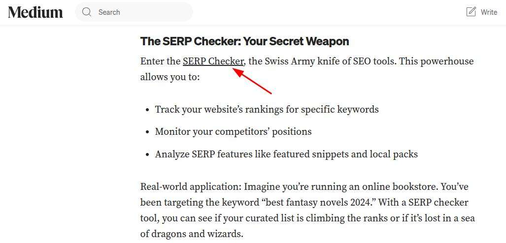 Editorial Backlink