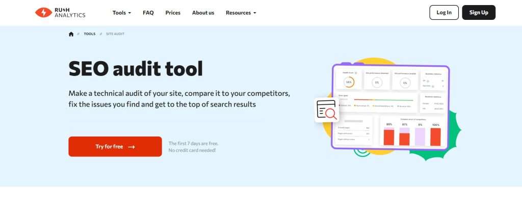 Rush Analytics Site Audit