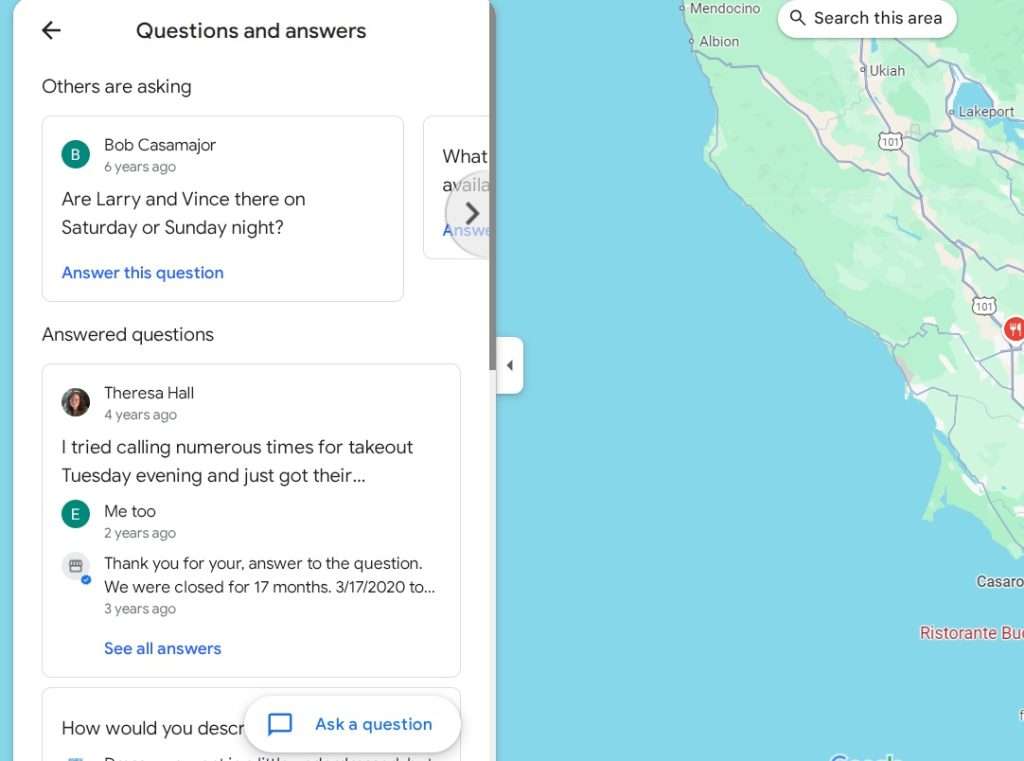 question and answer