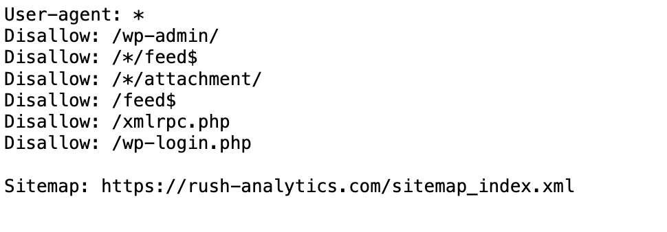 typical robots txt