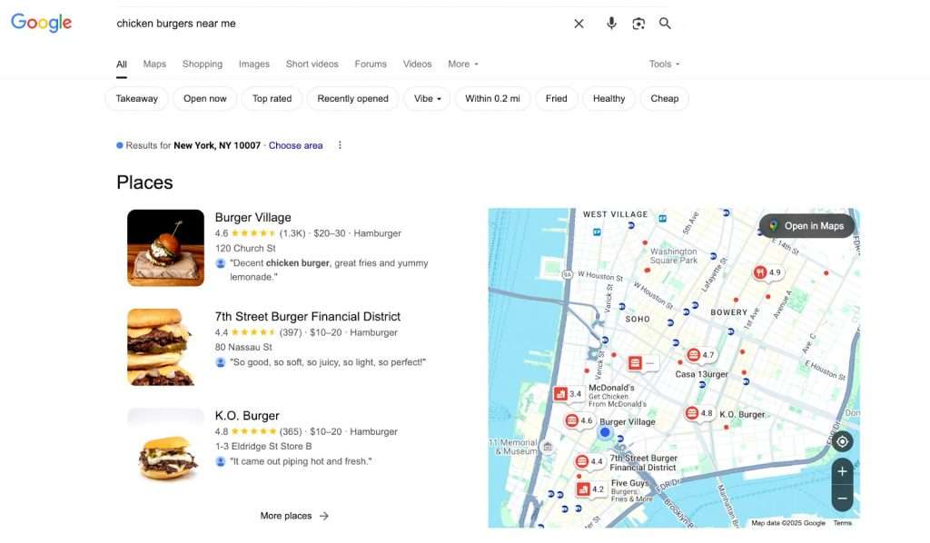 local keywords