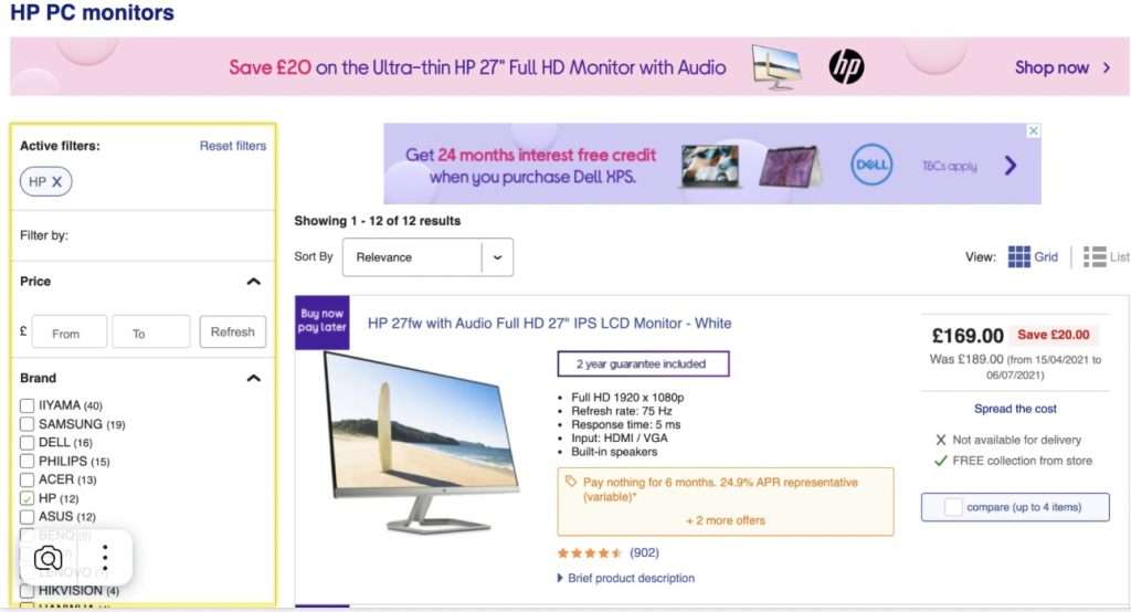 Website screenshot