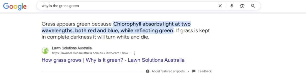 Featured snippets