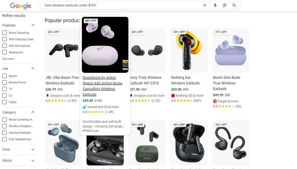 Popular products