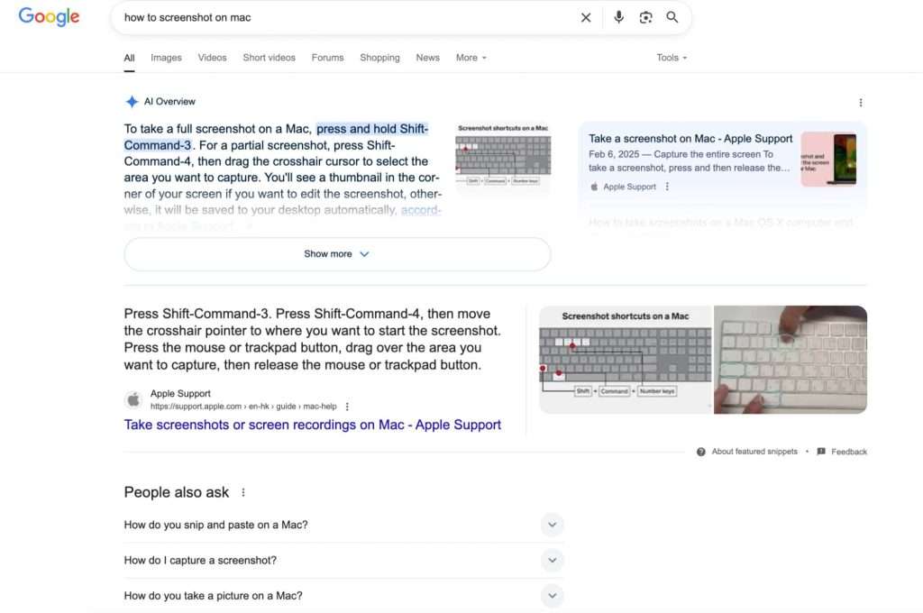 serp features