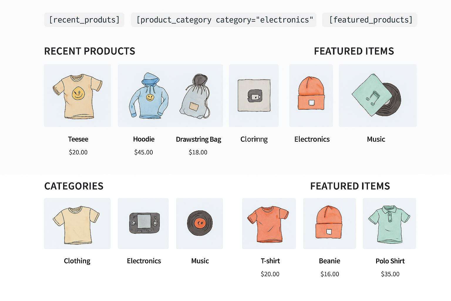 WooCommerce Product Short Code List + Plugins | Rush Analytics